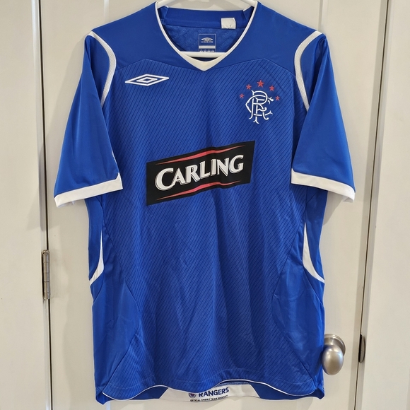 Glasgow Rangers Umbro 8-09 Home Football Soccer Jersey - Size Medium - Picture 1 of 13